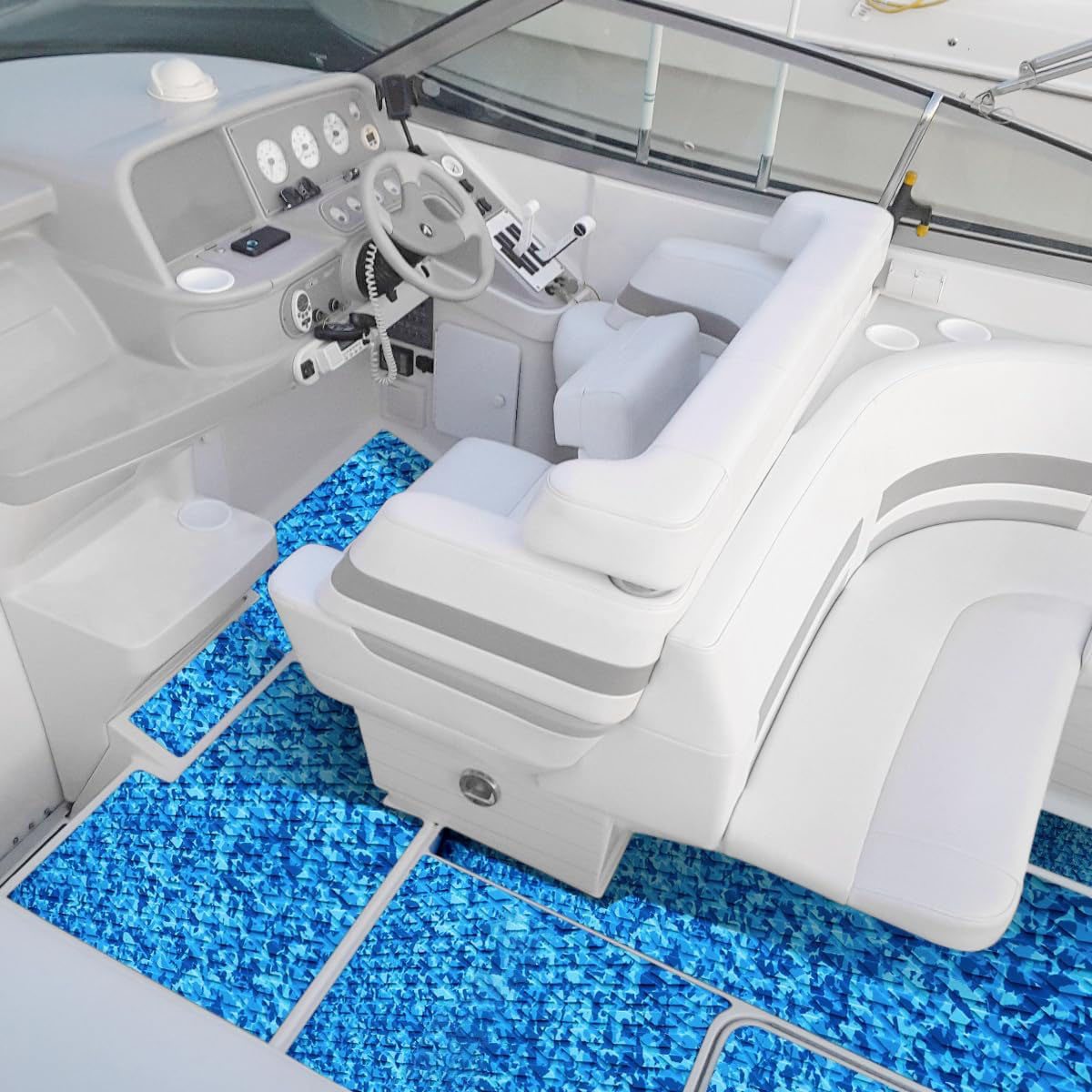 Boat Flooring EVA Foam Boat Decking Marine Carpet Sea Deck Boat Flooring Sheet Self-Adhesive Marine Flooring for Fishing Boat Kayak Yacht RV Swimming Pool Golf Cart 94.5"x23.6"/16.1"/11.8" By PAIDU