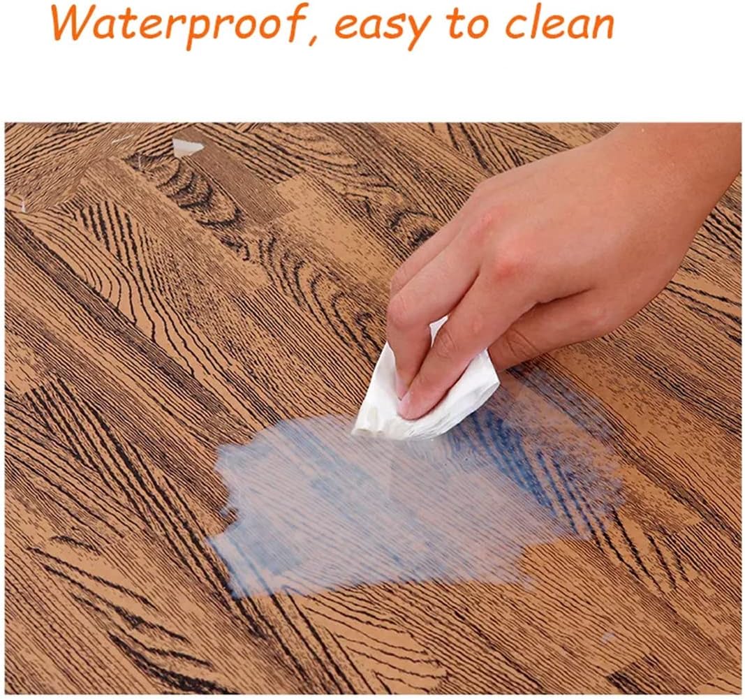 16pcs Interlocking Printed Wood Grain Eva Foam Mats Protective Floor Tiles Exercise Play Mat For Kids Room Parlor Bedroom Home 11.8" x 11.8" Wood Grain Brown By PAIDU