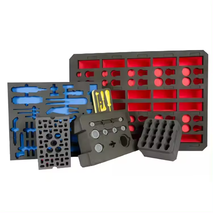 Paidu Factory processing foam EVA carving electronic tray shaped processing EVA foam inner lining insert processing