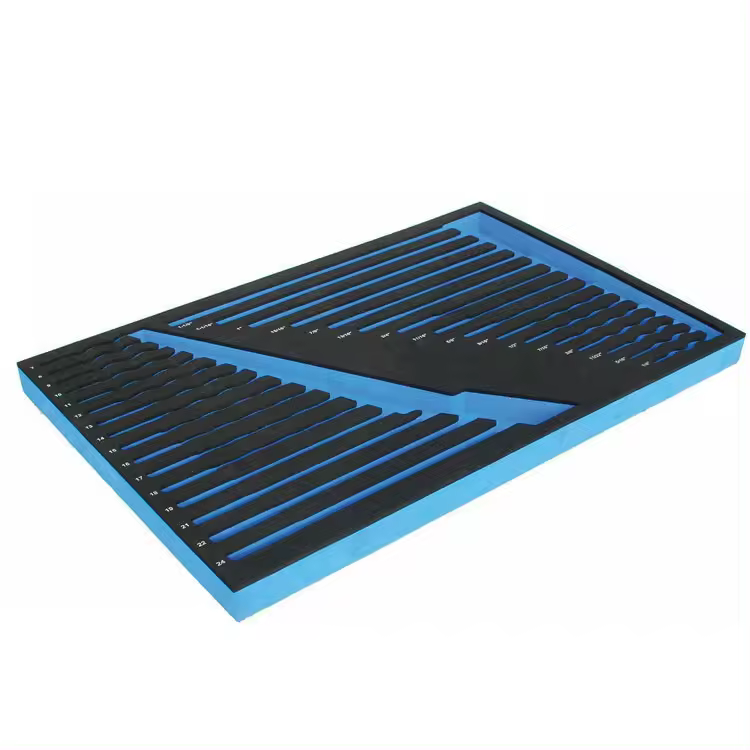 Material de embalaje de alta densidad Paidu, espuma de embalaje personalizada con forma de Color negro, espuma Eva grabada para embalaje protector