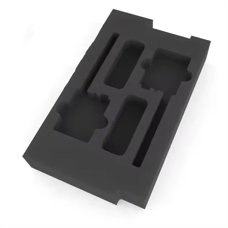 Productos de bandeja de grabado de espuma Eva negra hechos a medida de espuma negra Paidu
